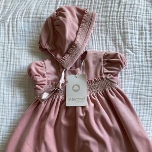 Mayoral Formal Dress with Bonnet